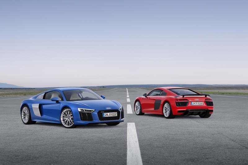 AUDI R8 V10, R8 V10 plus, R8 electric e-tron and motorsport R8 LMS 2015